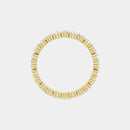 hitched women's yellow gold cluster diamond band in full eternity