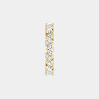 hitched women's yellow gold cluster diamond band in full eternity