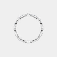 hitched women's white gold cluster diamond band in full eternity