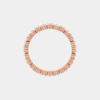 hitched women's rose gold cluster diamond band in full eternity