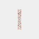 hitched women's rose gold cluster diamond band in full eternity