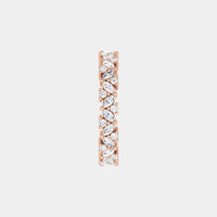 hitched women's rose gold cluster diamond band in full eternity