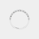 hitched women's white gold cluster diamond band in half eternity