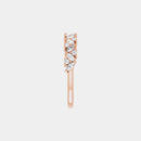 hitched women's rose gold cluster diamond band in full eternity