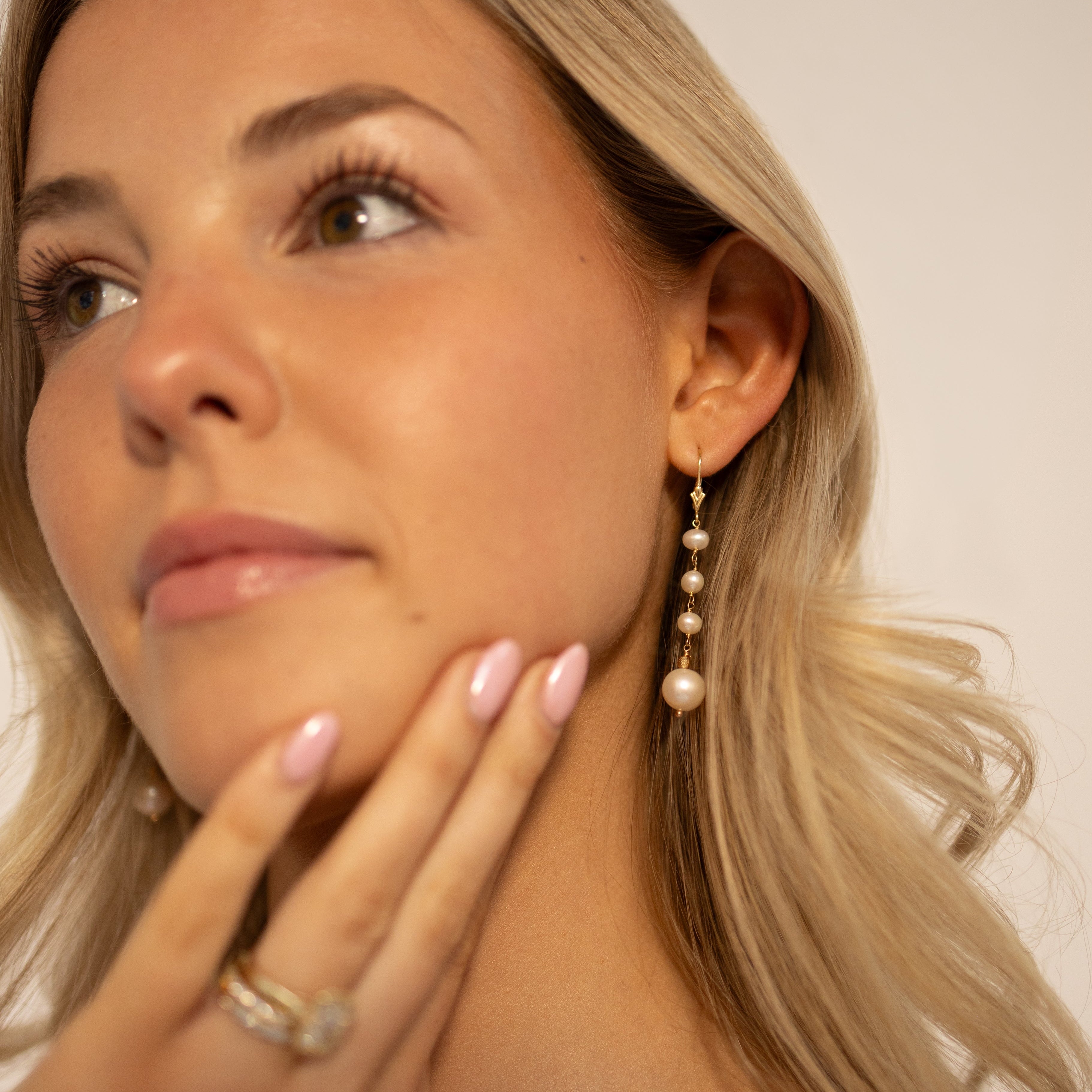 14K Freshwater Cultured Pearl Drop Earrings | Hitched Fine Jewelry