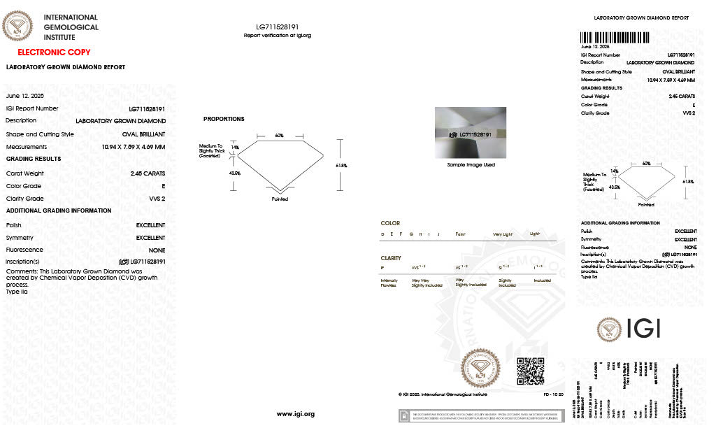 Oval | 2.45 E VVS2 | LG711528191
