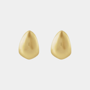 14K Puffed Tear Drop Earrings