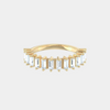 The Gold Vertical Baguette