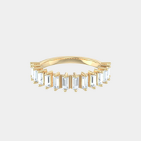 The Gold Vertical Baguette