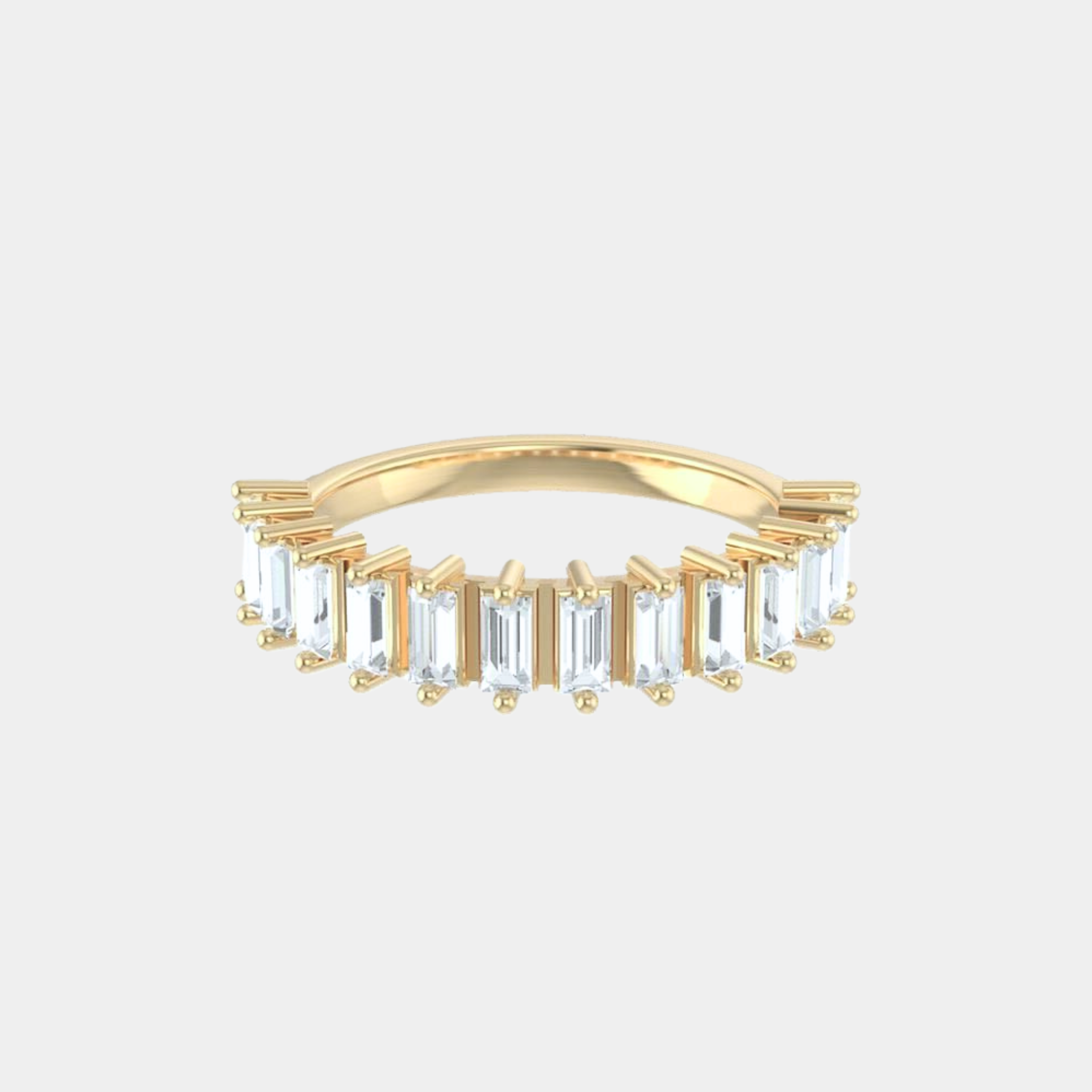 The Gold Vertical Baguette