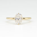 The Signature Solitaire | 1.15CT Elongated Cushion Lab Diamond | 14K YG