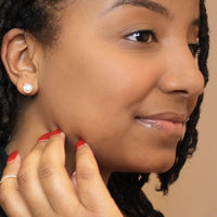 14K Freshwater Cultured Pearl Studs