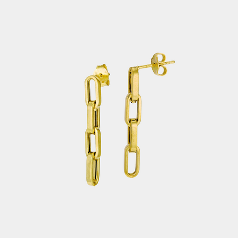 Paperclip Drop Earrings