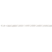 Sterling Silver Figaro Chain Necklace 5.4mm