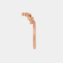 rose gold scroll work contour wedding band