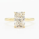 The Signature Cathedral Hidden Halo | 2.06CT Radiant Lab Diamond | 14K YG