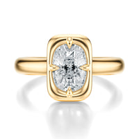 The Signature Heirloom Bezel | 2.02CT Elongated Cushion Lab Diamond | 14K YG