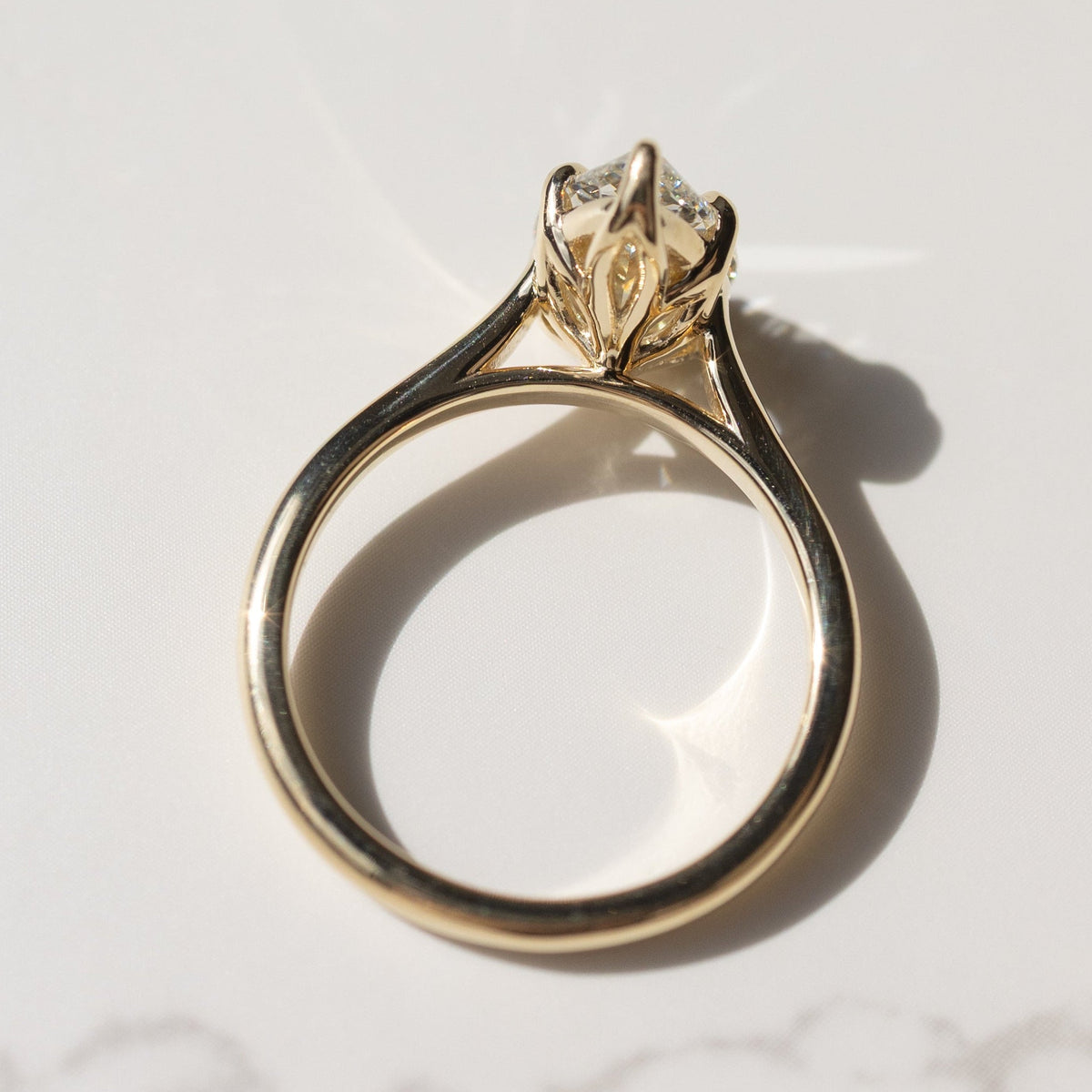 The Signature Tulip | 2.57CT Pear Lab Diamond | 14K YG | Hitched Fine Jewelry