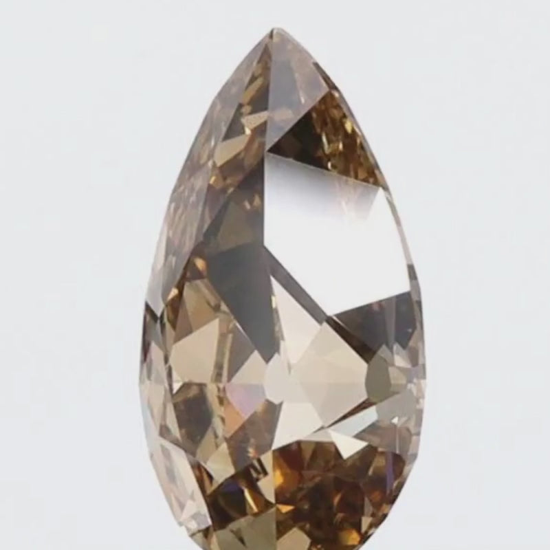 Pear | 1.24 Fancy Dark Yellowish-Brown | 2527995279