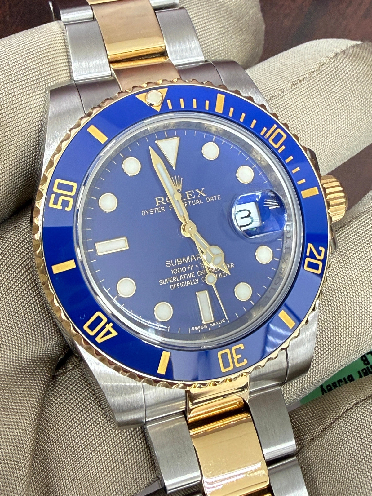 Rolex Submariner Date 16613LB — Very Good 2008 | Hitched Fine Jewelry