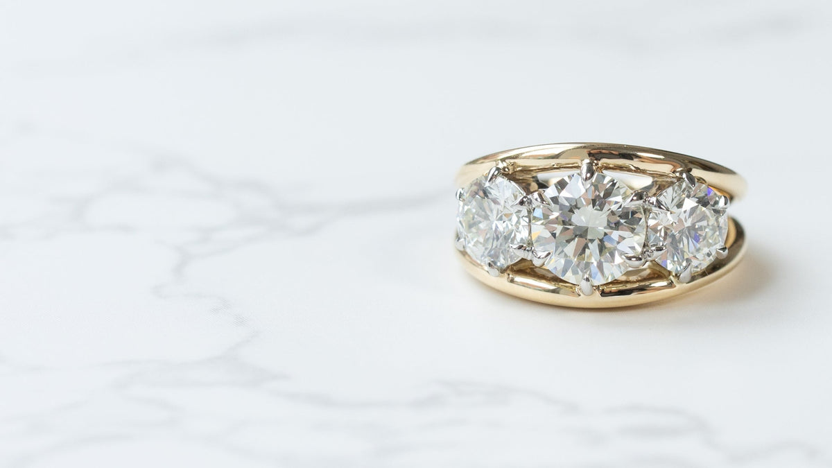 Collection of handcrafted custom engagement ring settings by Hitched