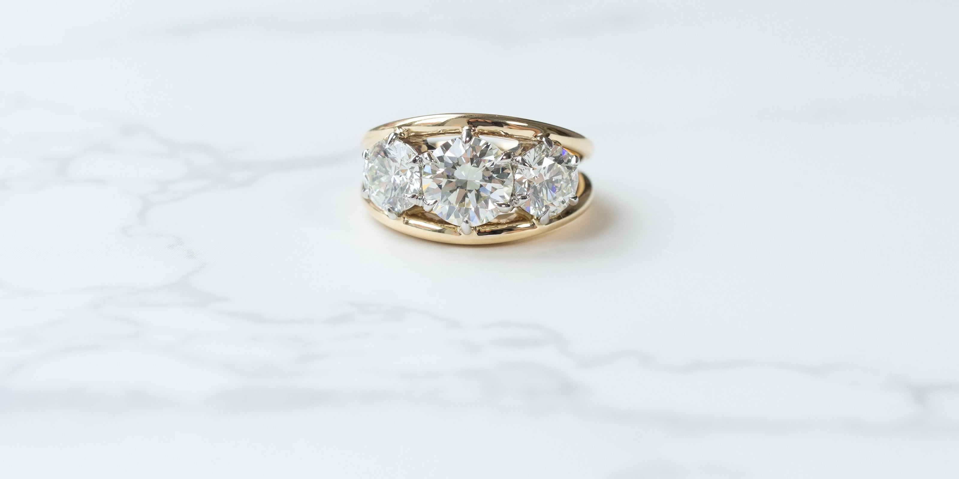 Collection of handcrafted custom engagement ring settings by Hitched