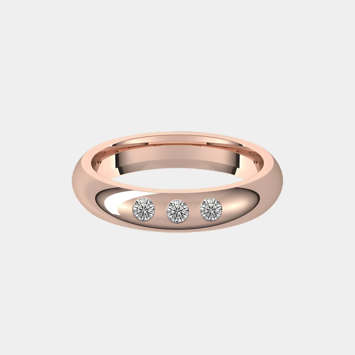 14K / Rose Gold / 4mm