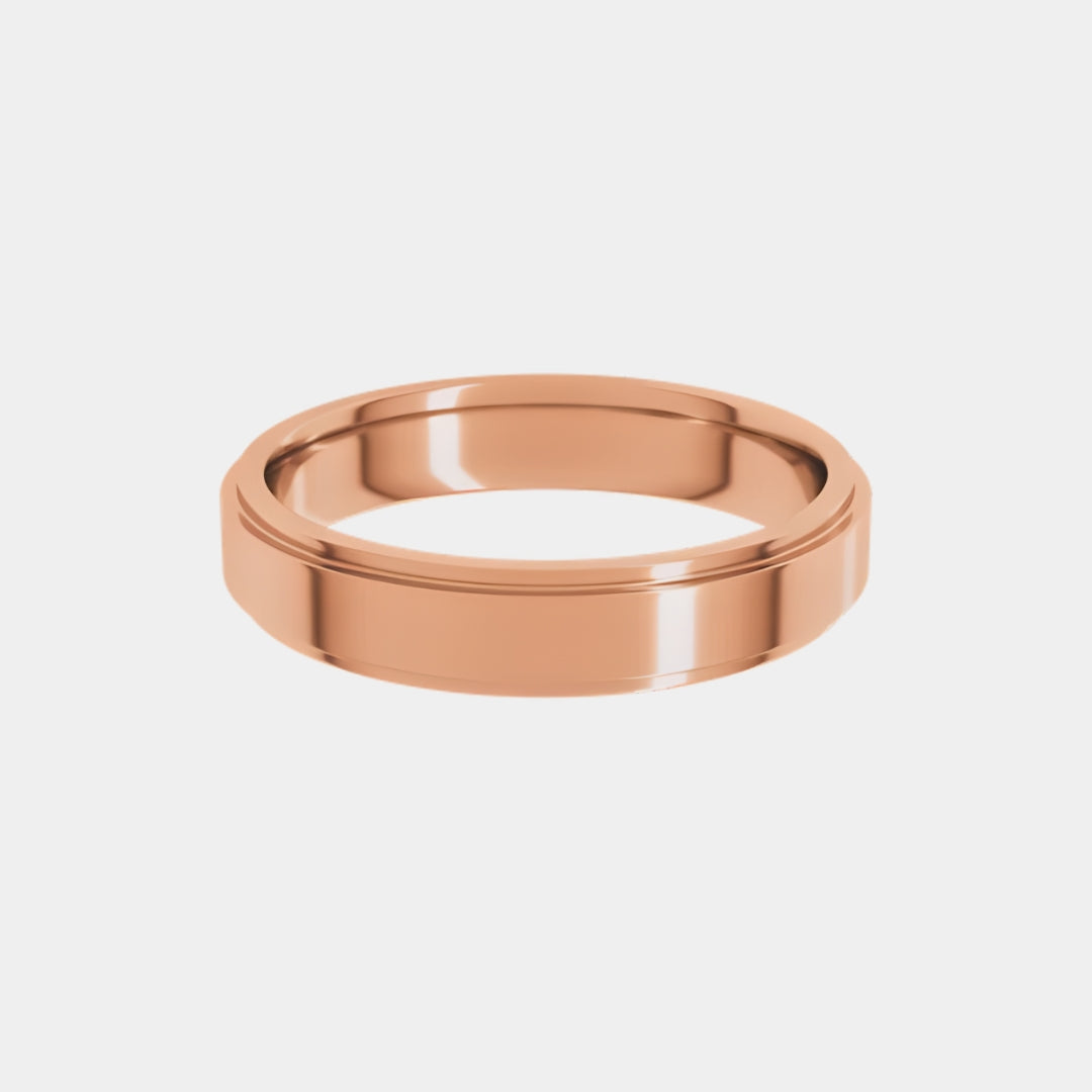 10K / Rose Gold / 4mm