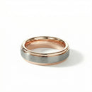 The Tungsten Flat Edge Two-Tone: Natural & Rose