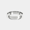 hitched men's white gold classic wedding band in a 4mm width