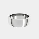 hitched men's white gold classic wedding band in a 7mm width