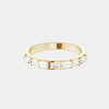 hitched women's yellow gold diamond baguette wedding band with straight baguette diamonds 