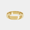 hitched men's yellow gold classic wedding band in a 4mm width