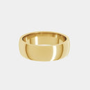 hitched men's yellow gold classic wedding band in a 6mm width