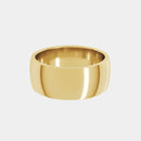 hitched men's yellow gold classic wedding band in a 8mm width
