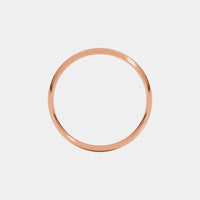hitched rose gold mens classic wedding band in a 4mm with a thin width