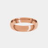 hitched rose gold mens classic wedding band in a 4mm with a thin width