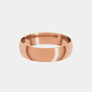 hitched rose gold mens classic wedding band in a 5mm with a thin width