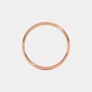 hitched rose gold mens classic wedding band in a 5mm with a thin width