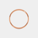 hitched rose gold mens classic wedding band in a 6mm with a thin width