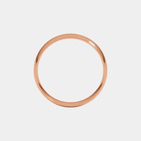 hitched rose gold mens classic wedding band in a 6mm with a thin width