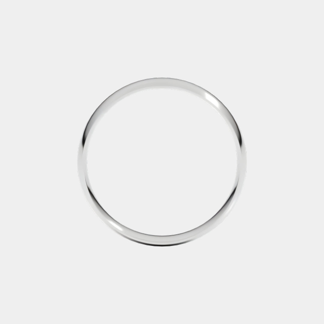 hitched white gold mens classic wedding band in a 5mm with a thin width