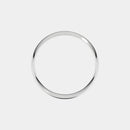 hitched white gold mens classic wedding band in a 6mm with a thin width