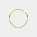hitched yellow gold mens classic wedding band in a 4mm with a thin width