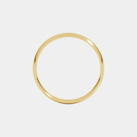 hitched yellow gold mens classic wedding band in a 4mm with a thin width