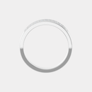 white gold double row tapered mens diamond wedding band through