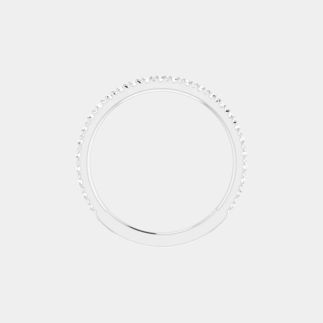 The Platinum French Set 3/4 Eternity