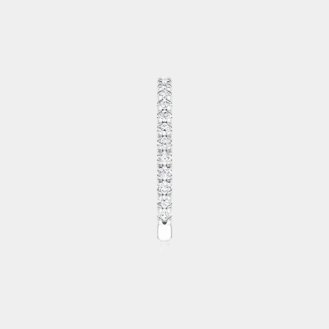 The Platinum French Set 3/4 Eternity