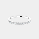 The Platinum French Set 3/4 Eternity