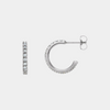lab diamond hoop earrings